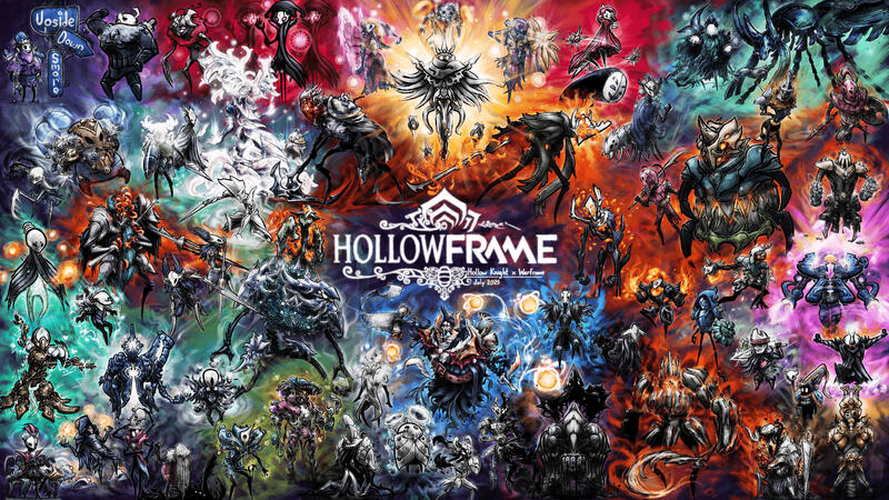 Hollowframe 57 + Umbra + Stalker + Ordis, July 2025 Every warframe in the styles and themes of Hollow Knight! Updated with new edits from the playing cards.